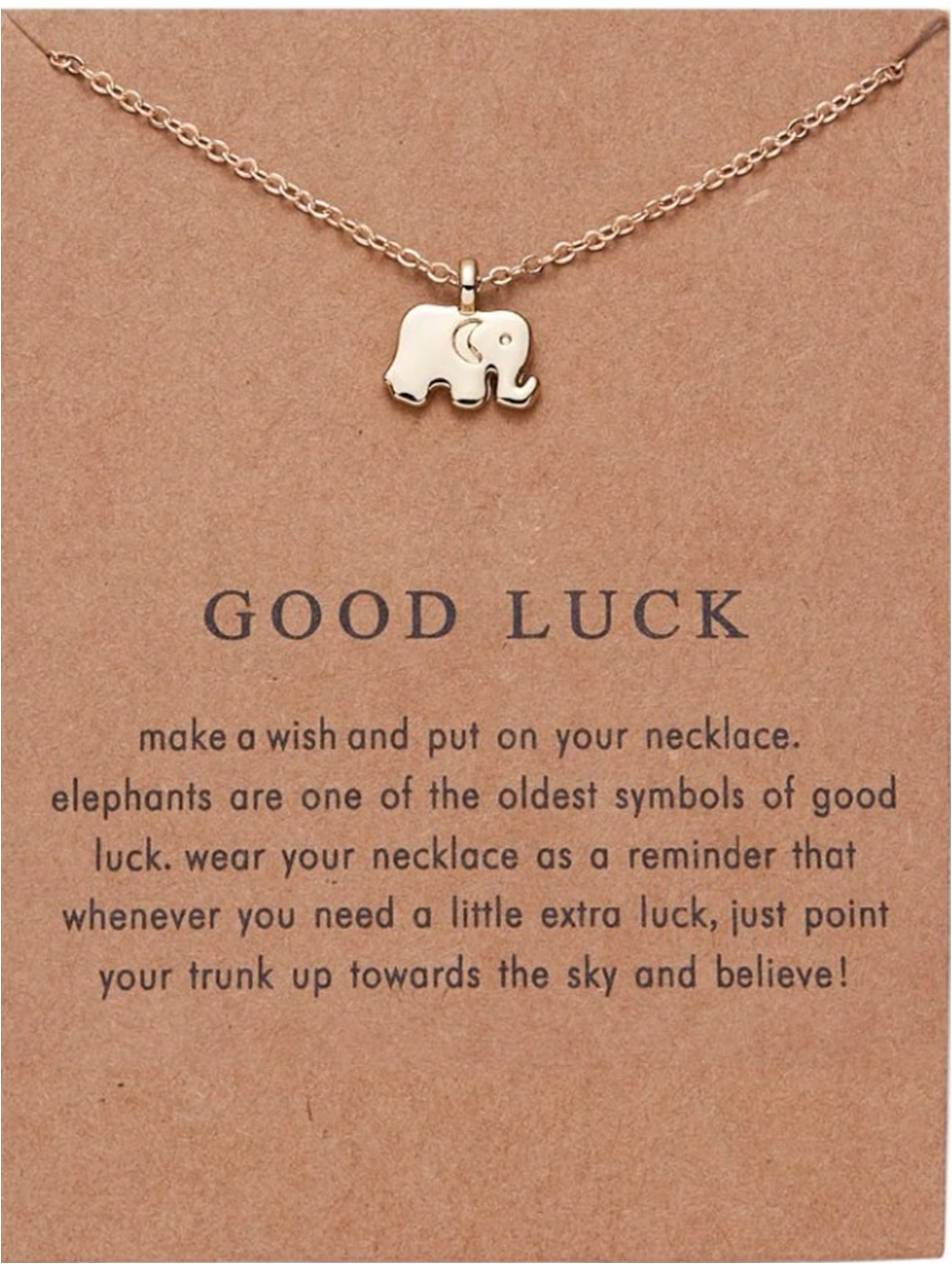 Make a wish. Elephants are a symbol of good luck.