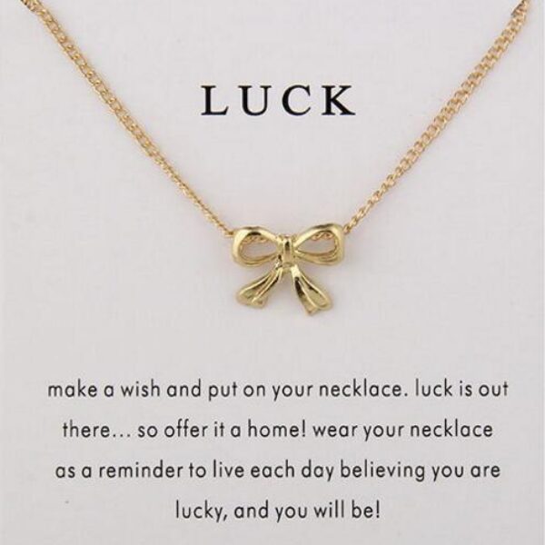 Luck Bow Necklace - Gift of Happiness