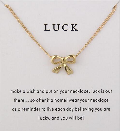 Gift of Luck Bow Necklace