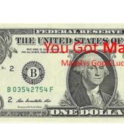 It's simple pass the Mazel Lucky Dollar to charity for good karma and luck.
