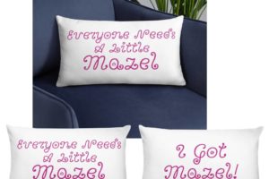 Mazel Good Luck Pillows Gifts