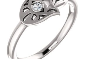 Diamond  14K Hamsa Ring