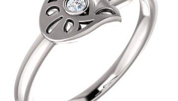 Diamond  14K Hamsa Ring