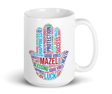 Hamsa Mazel Luck Inspirational Coffee Mug