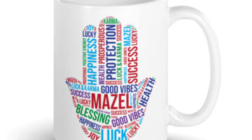 Hamsa Mazel Luck Inspirational Coffee Mug