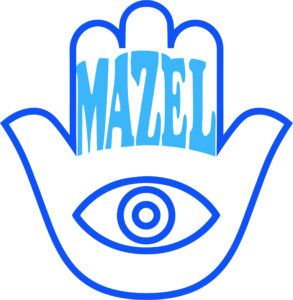 Hamsa evil eye protection with blessings of luck for Mazel