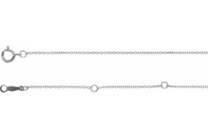 Sterling Silver Cable Chain 1mm Necklace