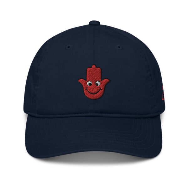 Happy & Peppy Hamsa Organic Cotton Embroidery Baseball Hat