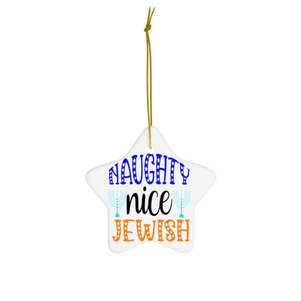 Holiday Ceramic Ornament Chanukah Decoration Jewish Star