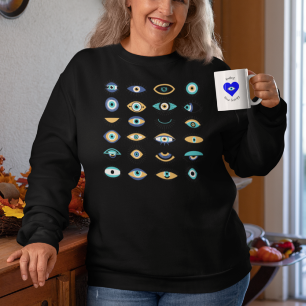 Be Protected and Stylish with Our Evil Eye Sweatshirt
