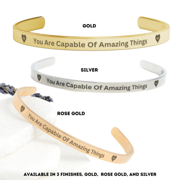 Inspirational Jewelry - YOU ARE CAPABLE OF AMAZING THINGS