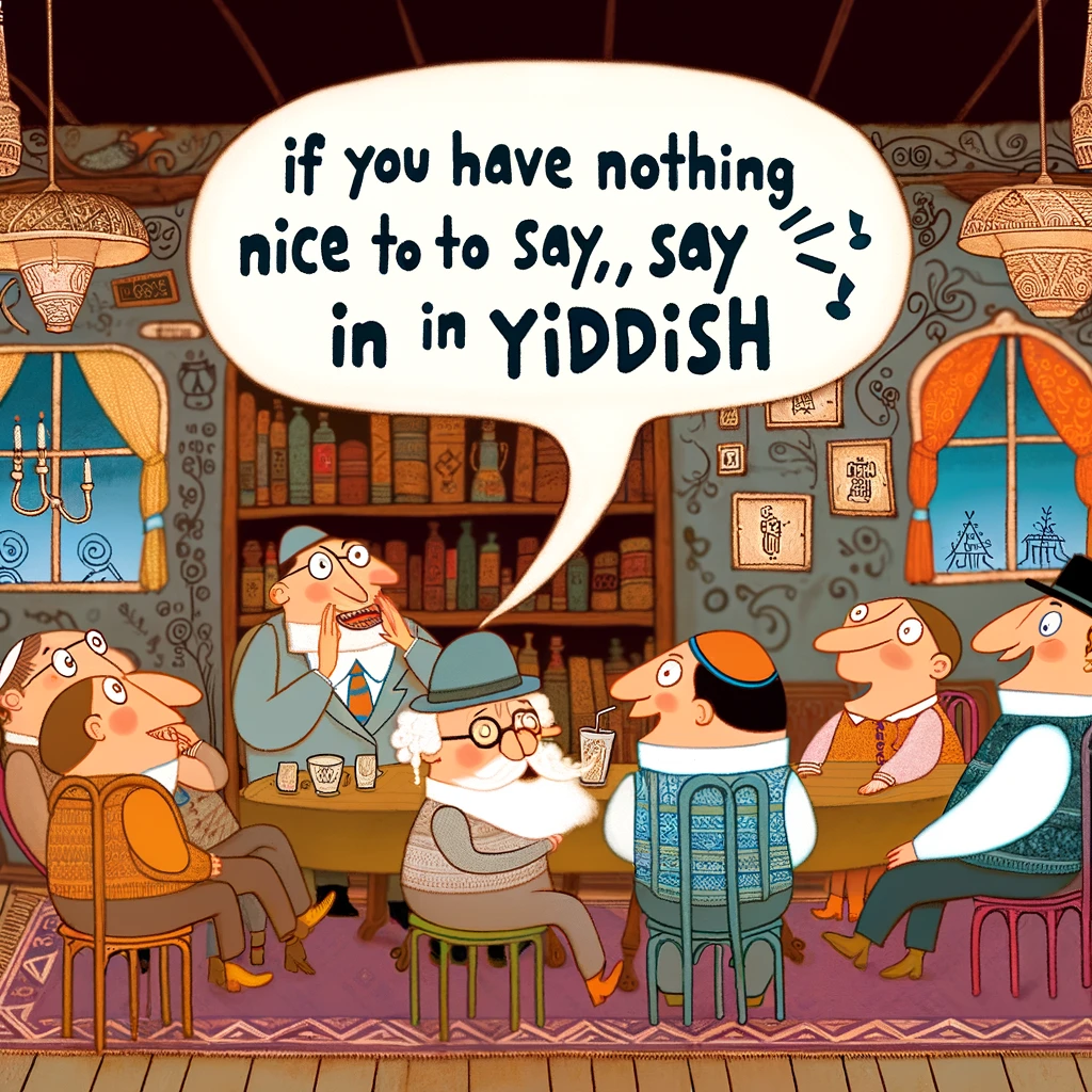 If You Have Nothing Nice to Say, Say It in Yiddish