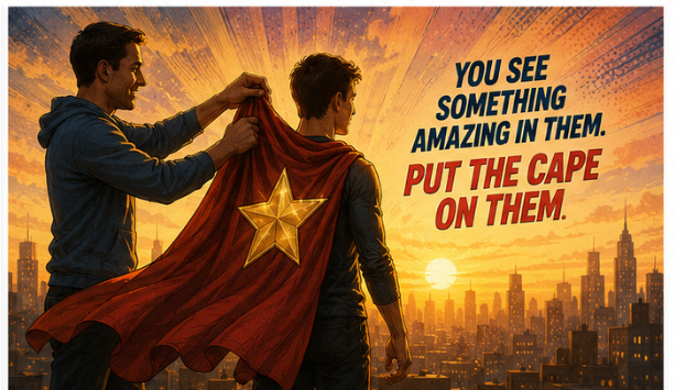 Mazel Power put the cape