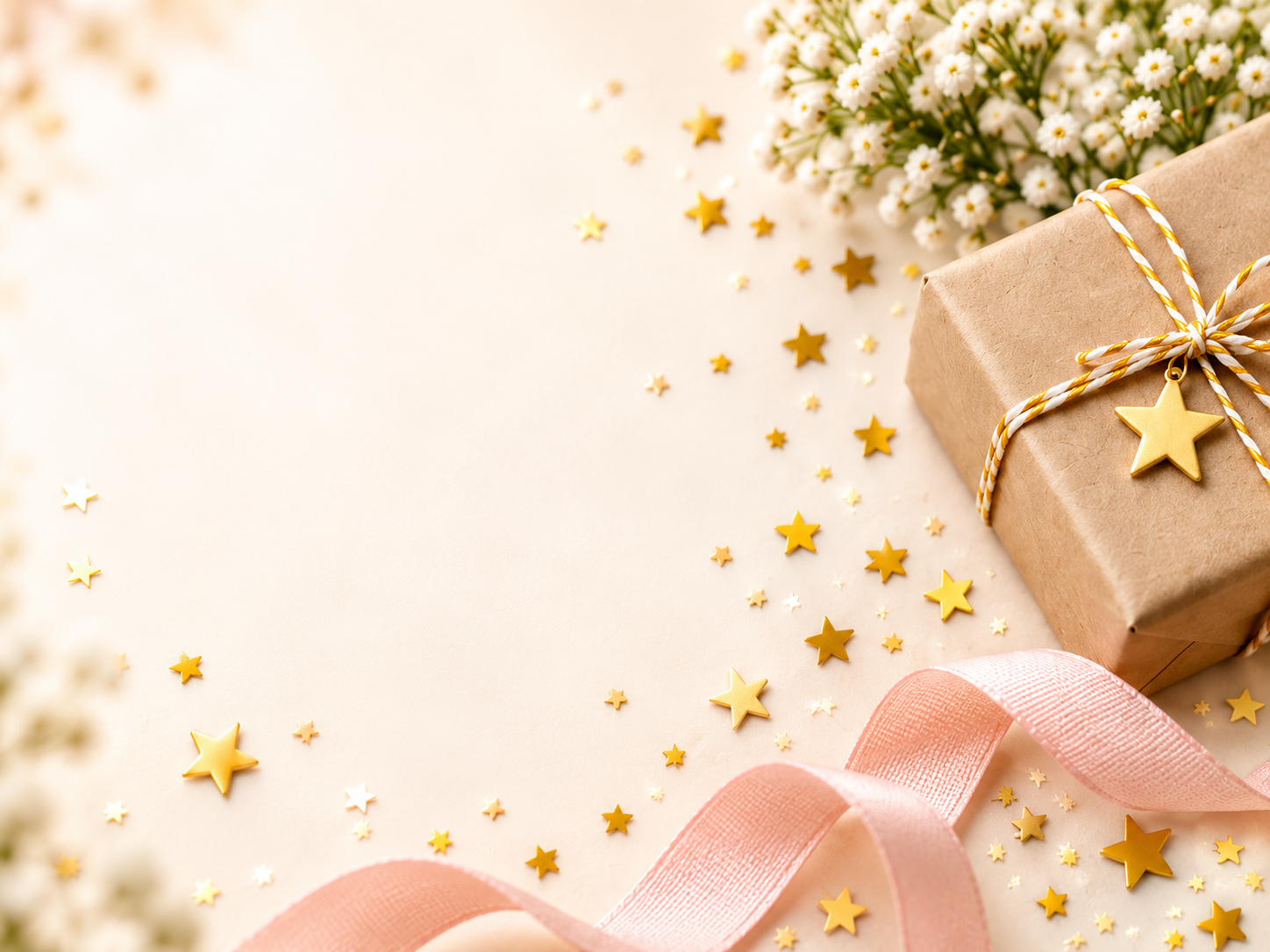 A celebratory Mazels gift with stars